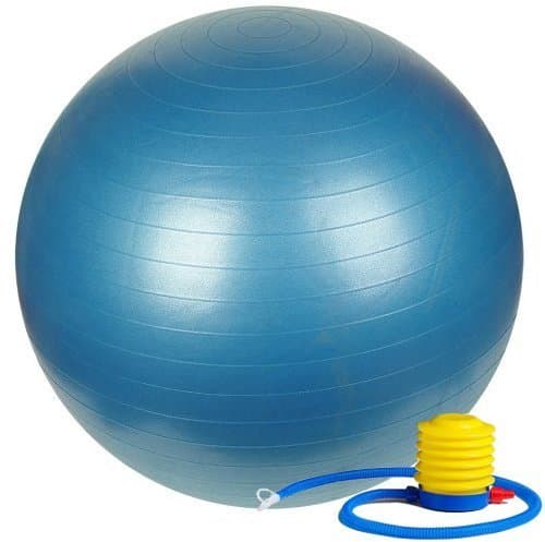 75cm Exercise Ball with Foot Pump - Includes 1 Ball +1 Pump - for 6Ft & up Big & Tall Users