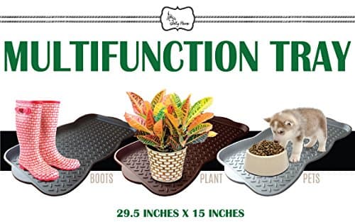 Boot Tray Multifunctional and can be used for Pets also Plants (Brown, Large)