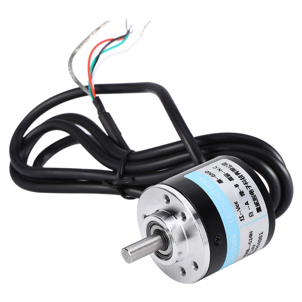 600P/R Rotary Encoder, 6mm Photoelectric Incremental Rotation Encoder 5V 24V AB 2-Phases Shaft Switch Encoders