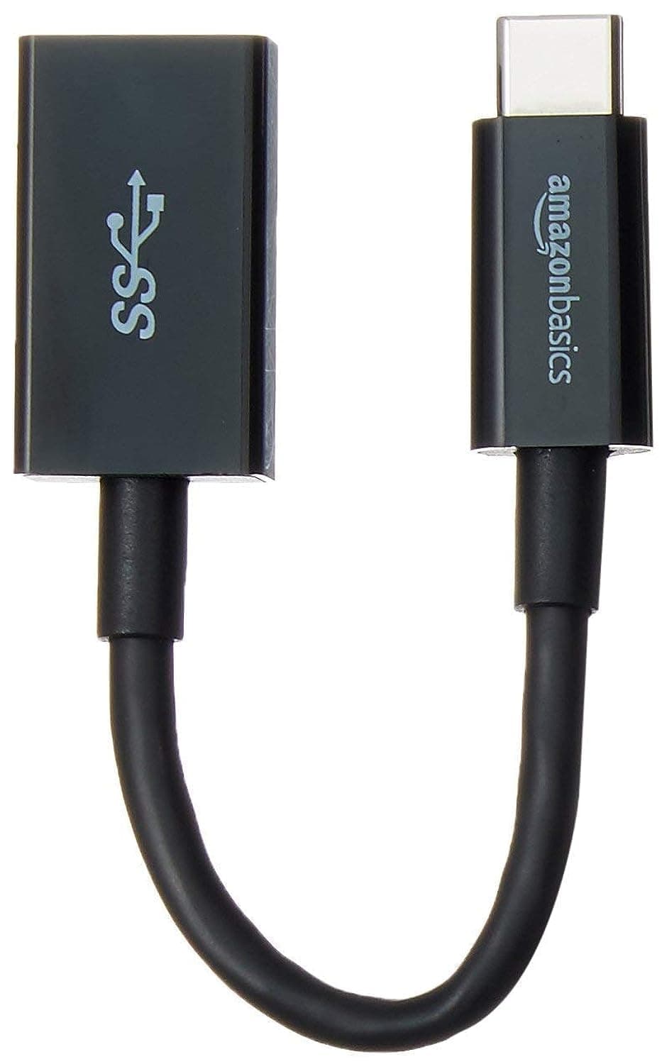 Amazonベーシック USB 3.1 USB-C - USB-A メス アダプターケーブルコンバーター 5Gbps高速 USB-IF認証取得 ノートパソコン タブレット スマートフォン (iPhone 16/15) 用 ブラック