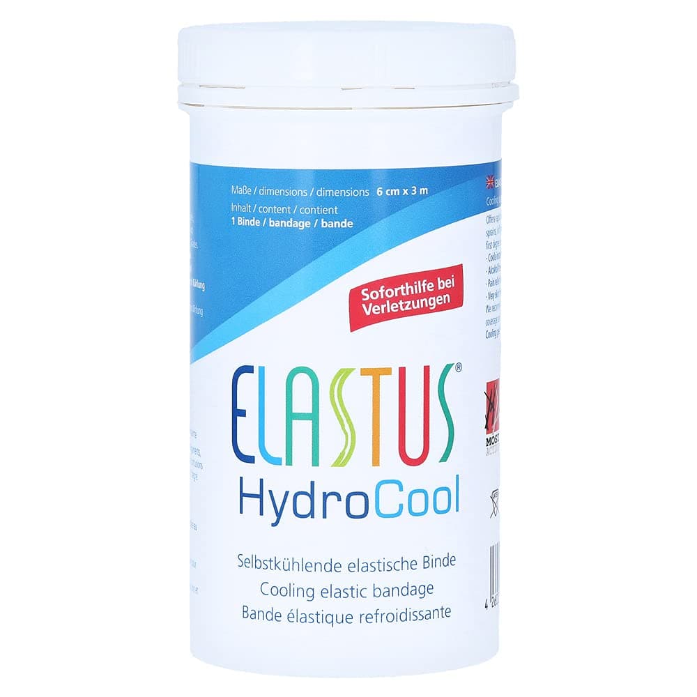 Elastus HydroCool Cooling Elastic Bandage - 3 m x 6 cm, White