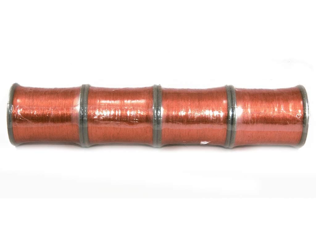 Bhavya Enterprises Zari roll (Metallic Yarn) Thread for Embroidery Work, Beading, Jewellery Making and Crafts (Rust, 4)