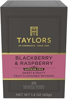 Taylors of Harrogate Blackberry & Raspberry Herbal Tea, 20 Count (Pack of 6)