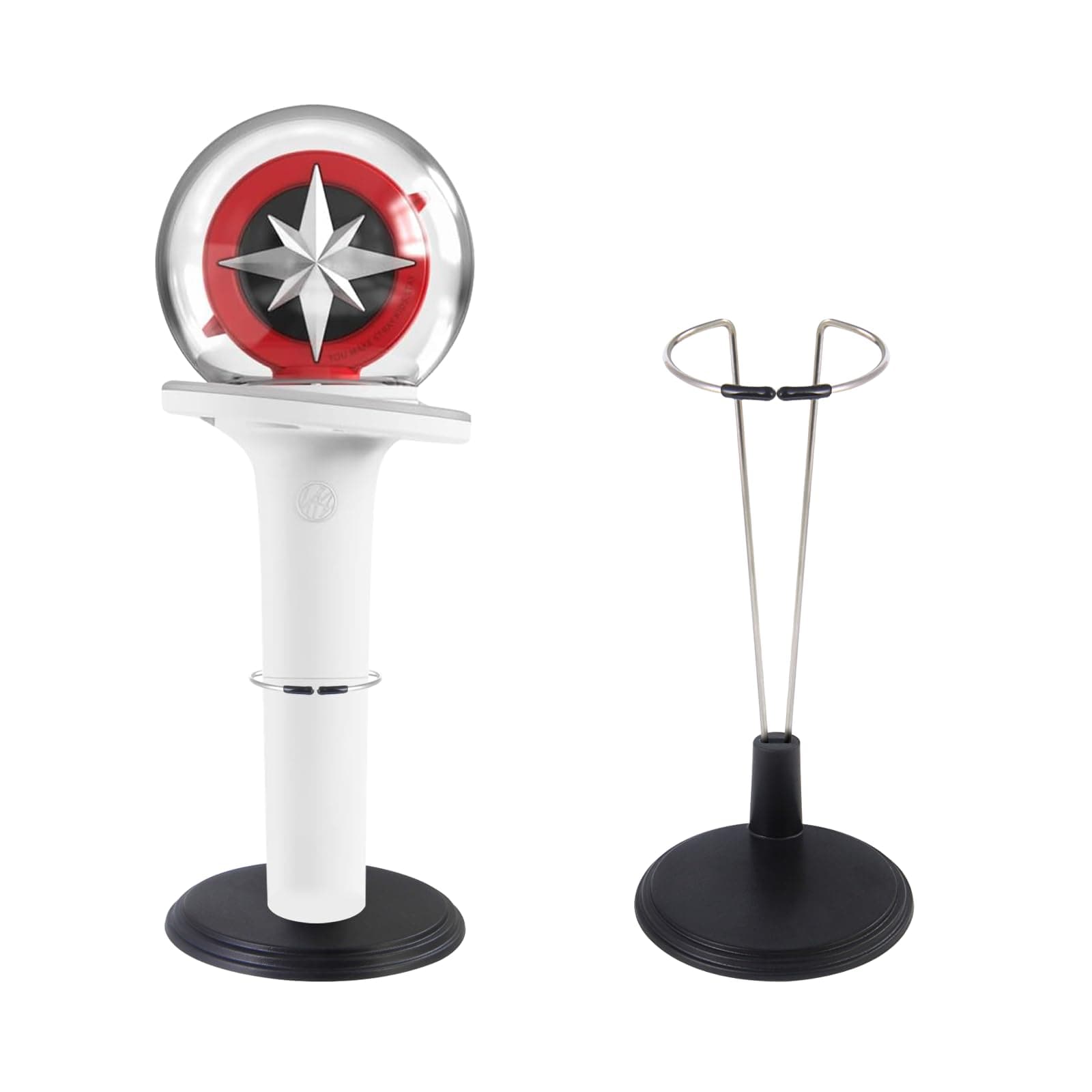 Lightstick Stand 2 Pack Black Holder for Official Lightsticks Fits Complicable withStray Kids|Enhypen|Ateez|Twice|Kpop