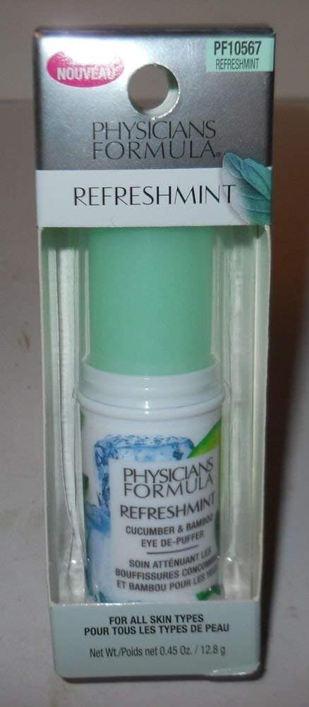 Physician's Formula Cucumber Bamboo Eye De-Puffer, #PF10567 RefreshMint, 0.45 oz (Pack of 2)