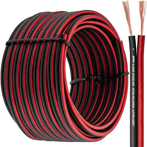 KEBILSHOP 2 Core Speaker Cable 10 Meter/ 32 Feet 2 Conductors Audio Speaker Cable for Immersive Sound: Perfect for Car Speakers, Stereos, Subwoofers, and Home Theater Systems (10 Meter/32 Feet)