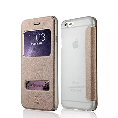 iPhone 6 plus case, Mile design Smart Window View Front Flip Cover Ultra thin cover case Back Folio Case for iPhone 6 plus 5.5"