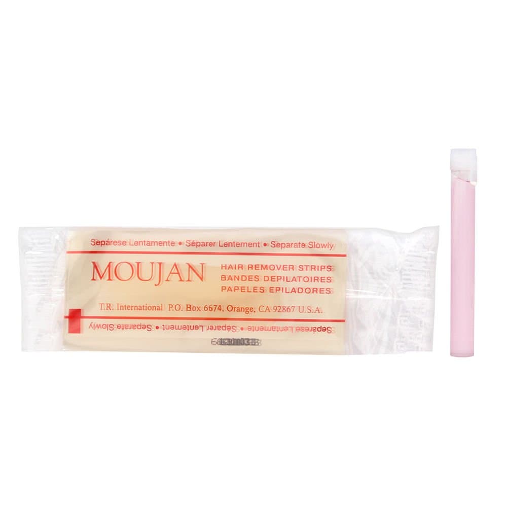 Moujan2000 Press On Pull Off Pre-waxed Strips for Face 12 Applications