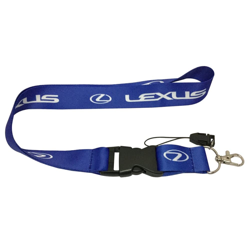1pcs Blue Color USA Ship New Quick Release Neck Strap Lanyard Keychain Keyring Car Keys House Keys ID Badges Card for Lexus Design
