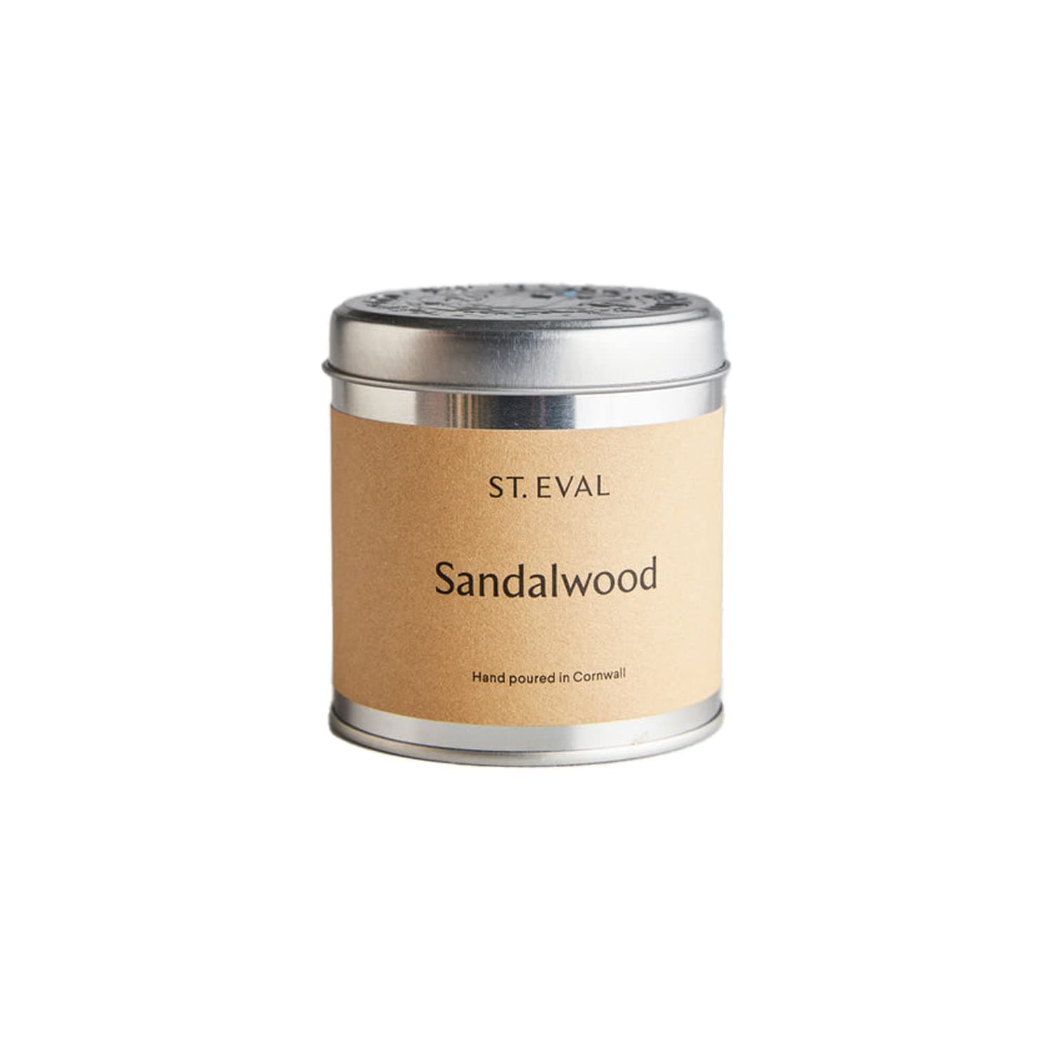 Sandalwood Scented Tin Candle by St Eval