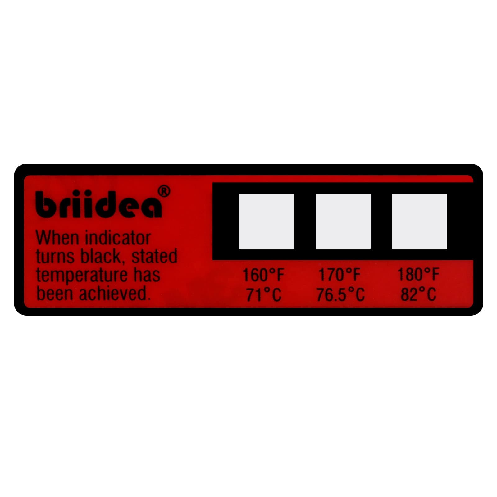 Dishwasher Temperature Labels, Briidea Temperature Label for Dishwashers, 3-Temp 160°F/71℃, 170°F/76.5℃, 180°F/82℃, Pack of 24 Labels