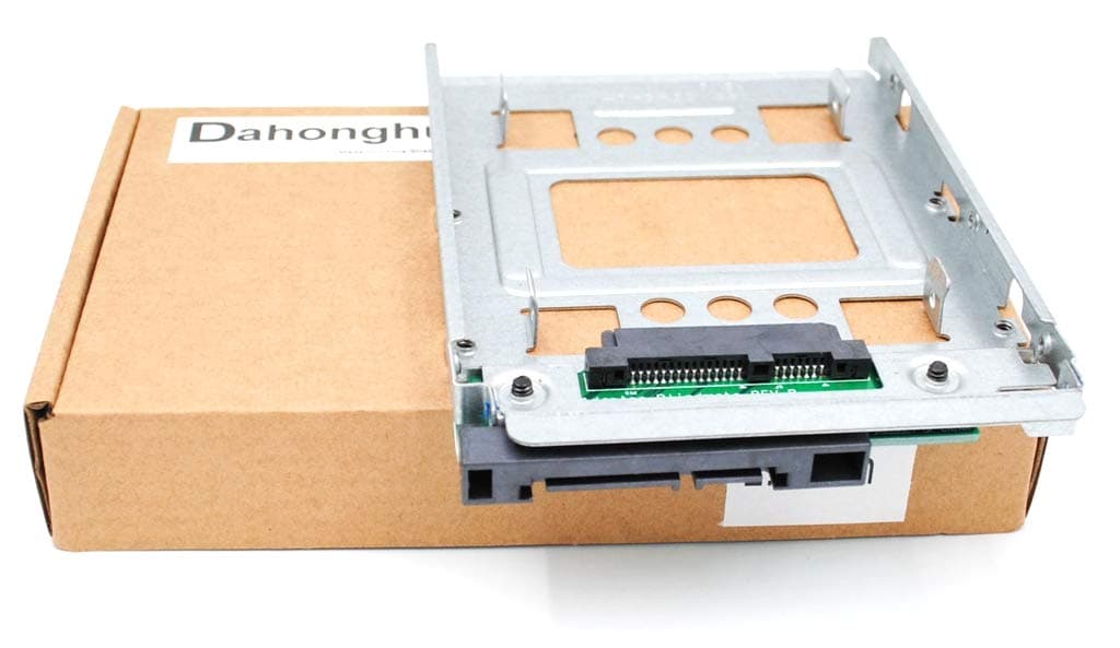 2.5" SSD to 3.5" SATA Hard Disk Drive HDD Adapter Caddy Tray Cage Hot Swap Plug Converter Bracket Compatible with All The 3.5" SATA/ SAS Drive Caddie Trays （654540-001）