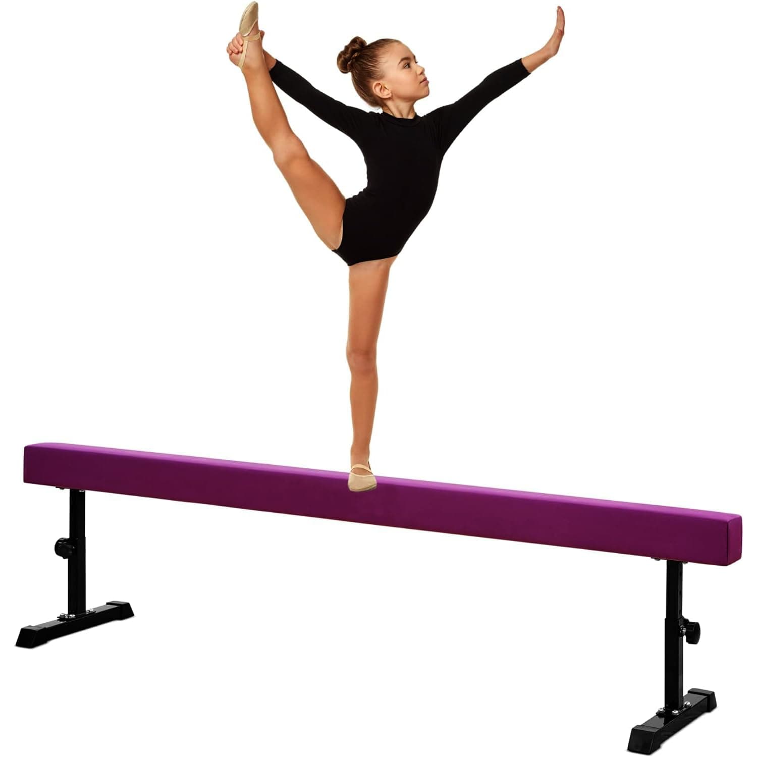 Elevate Your Gymnastics Experience with the Adjustable Professional Balance Beam Foldable Incline Gymnastics Mats for Gymnastics Trainings at Gym or Home