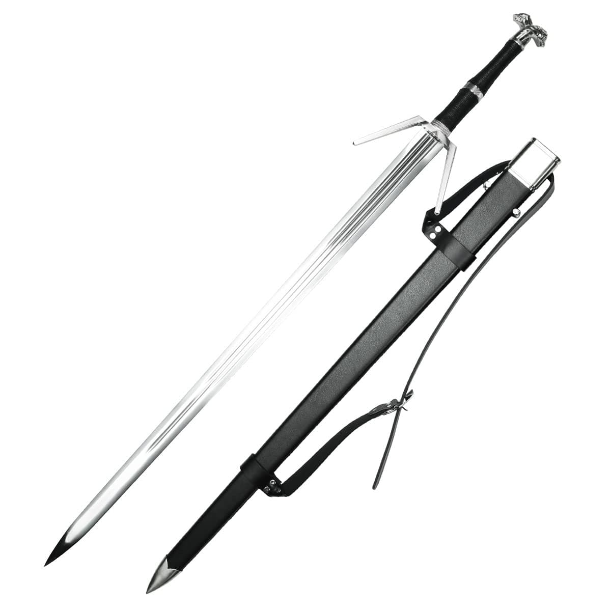 Limited Version Geralt Silver Sword Monster Slayer Replica with Engraving Cosplay