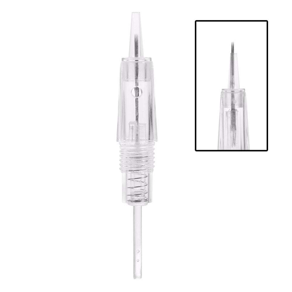 30 Pcs Disposable Sterilized Tattoo Permanent Makeup Needles Eyebrow Eyeliner Lip Tattoo Cartridge Rotary Micro-needle (3F)