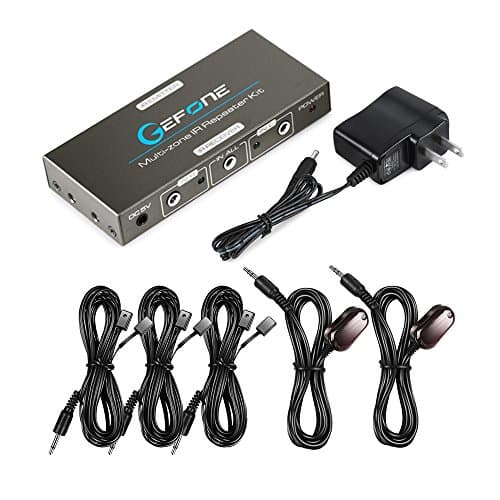 IR Extender,Multi-Zone Infrared IR Repeater Kit to Control Up to 8 Hidden A/V Device