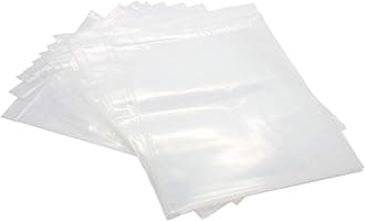 300 Pack Rok Hardware Heavy Duty 10" x 13" Resealable 4Mil Thick Writable Dispenser Plastic Big Clear Poly Zip Food Safe Storage Bags, Large RZ4R1013