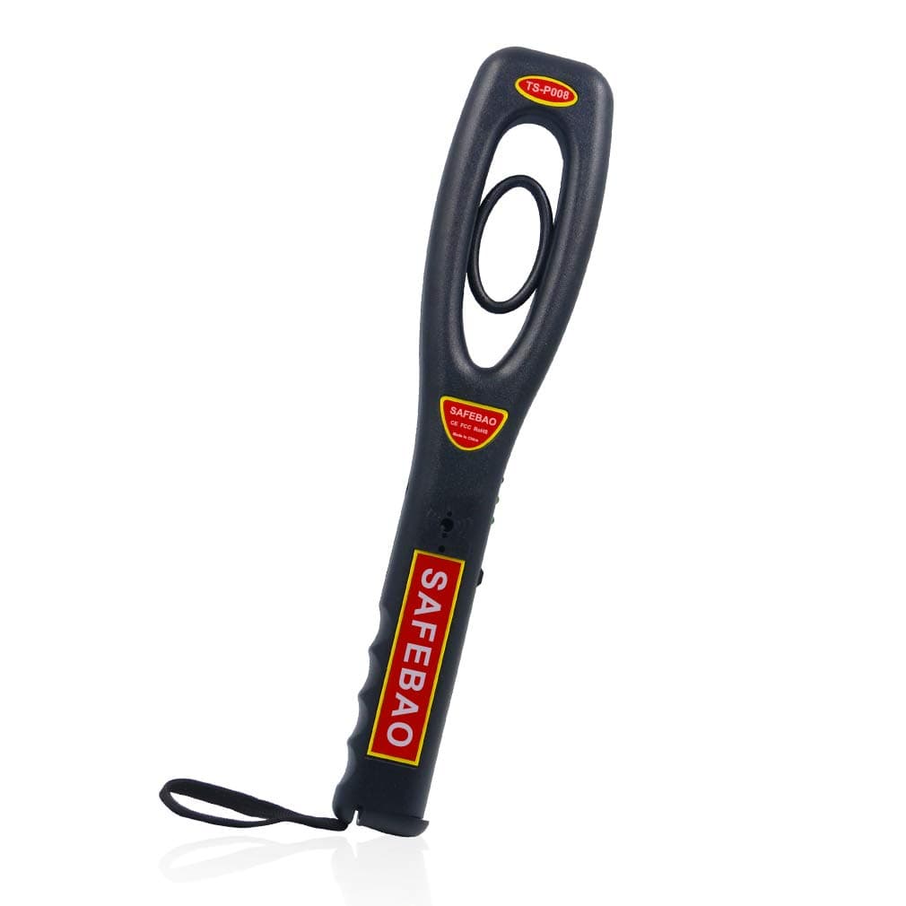 Portable Hand Held Metal Detector Wand Security Scanner with Adjustable Sensitivity Ratio Audio and Vibration LED Indication