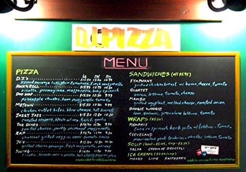 48" x 24" Framed Magnetic Black Menu Chalk Board (medium brown frame)