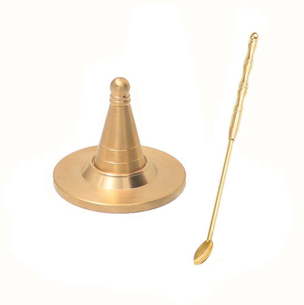 Incense Cone Making Kit, Incense Cone Making Mould, Incense Cone Mould - Incense Stick Burner Holder, 3PCs/Set DIY Brass Incense Making Supplies, DIY Tower Incense Burner Tool, Incense Spoon