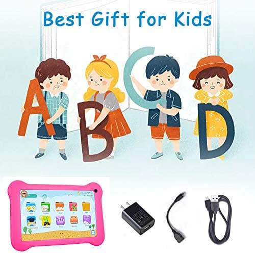 Tablet for Kids, 7 inch Kids Tablet Android 9.0 2GB +16 GB Learning Tablet with IPS Eye Protection Screen
