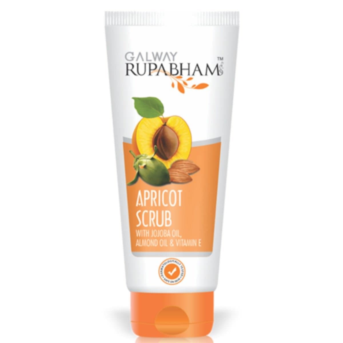 Galway Rupabham Apricot Scrub is now an advanced formulation | glowing fresh skin. | Skincare face scrub