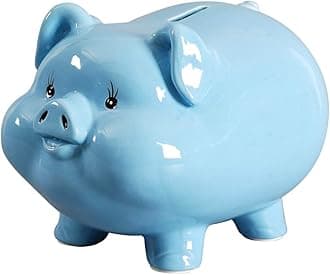Ceramics Pig Piggy Bank for Boys,Money Bank for Adults,Gilrs Alcancias De Dinero para Adultos Niños,Coin Bank,Modern Home Decor Living Room