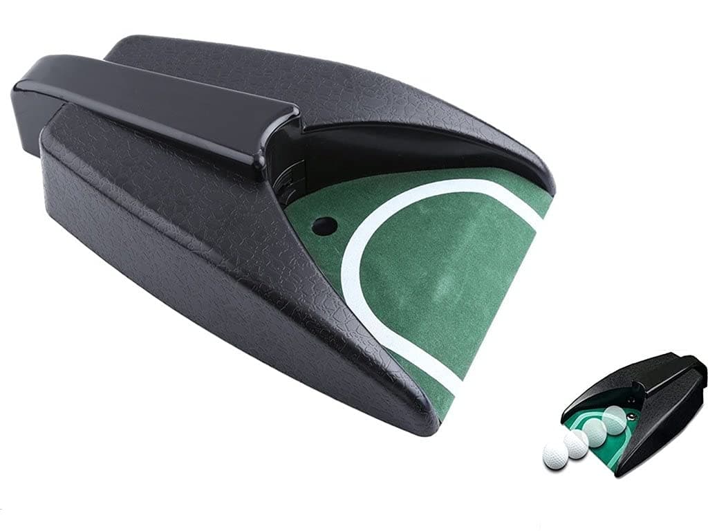 FAMI Golf Putter Cup Putting Cup Golf Practicing Hole Putting Aid Putter Training Aid with Automatic Ball Return for Indoor Outdoor Yard Office