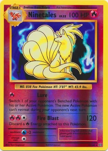 Pokemon - Ninetales (15/108) - XY Evolutions - Reverse Holo