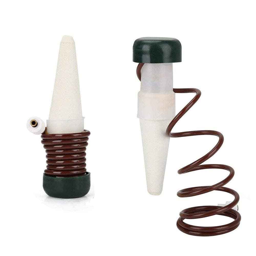 Bezall 2 Pack Automatic Ceramic Plant Waterers Self Watering Spikes Flowers Drip Irrigation Watering Stakes System Gardening Tools for Indoor & Outdoor