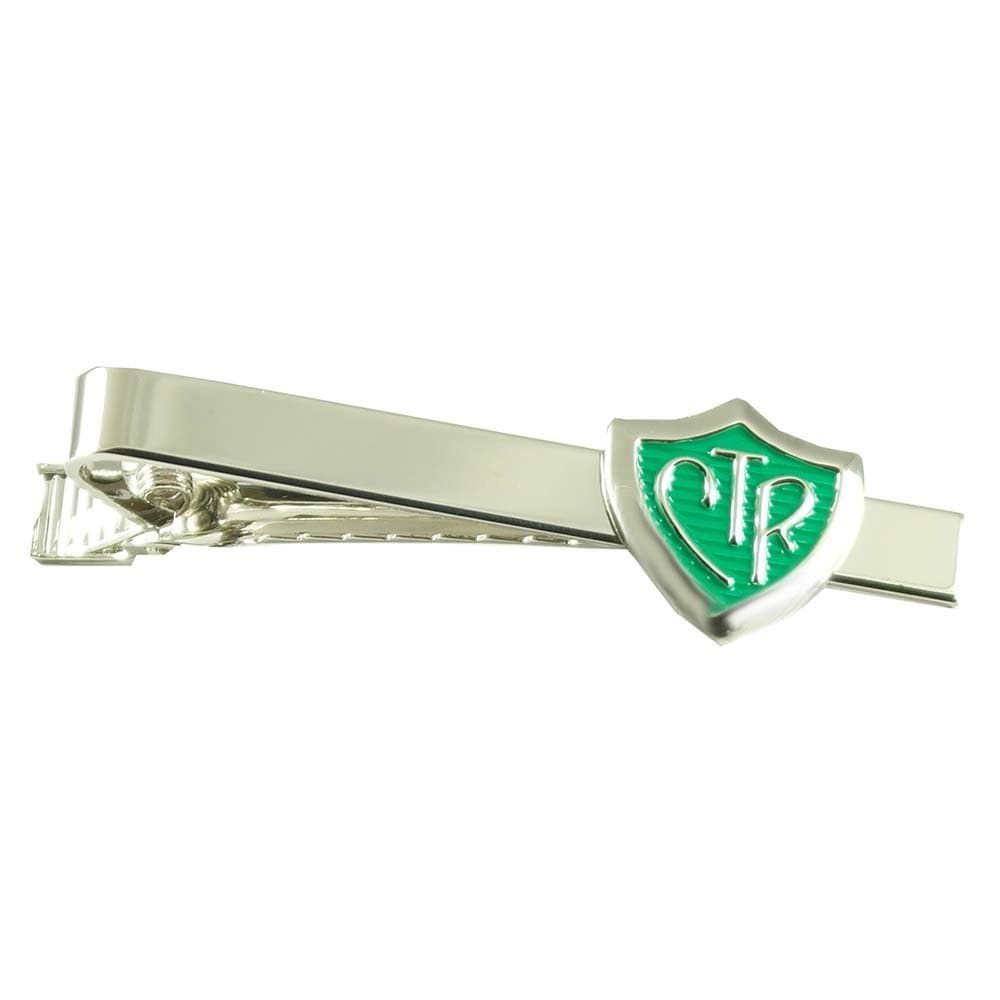 Johnson Brothers CTR Silver and Green Tie Bar