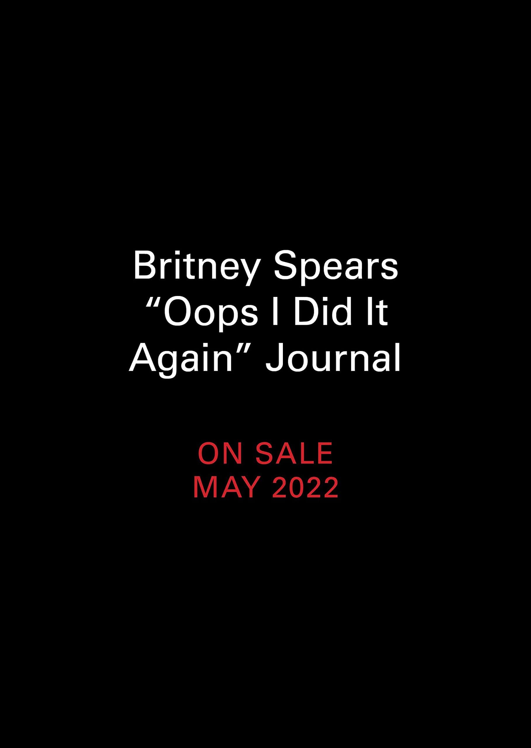 Britney Spears Oops! I Did It Again Guided Journal