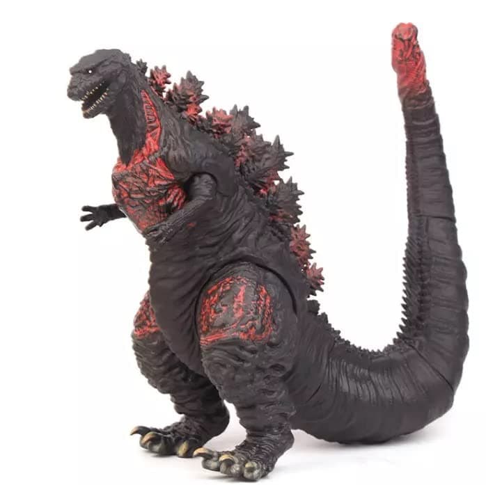De-Lite™ Action Figures Soft Touch Vinyl Plastic Collectible Model Toys… (Small Mini Shin MonsterGodzilla, Black, Mini Small Size - 7cm)