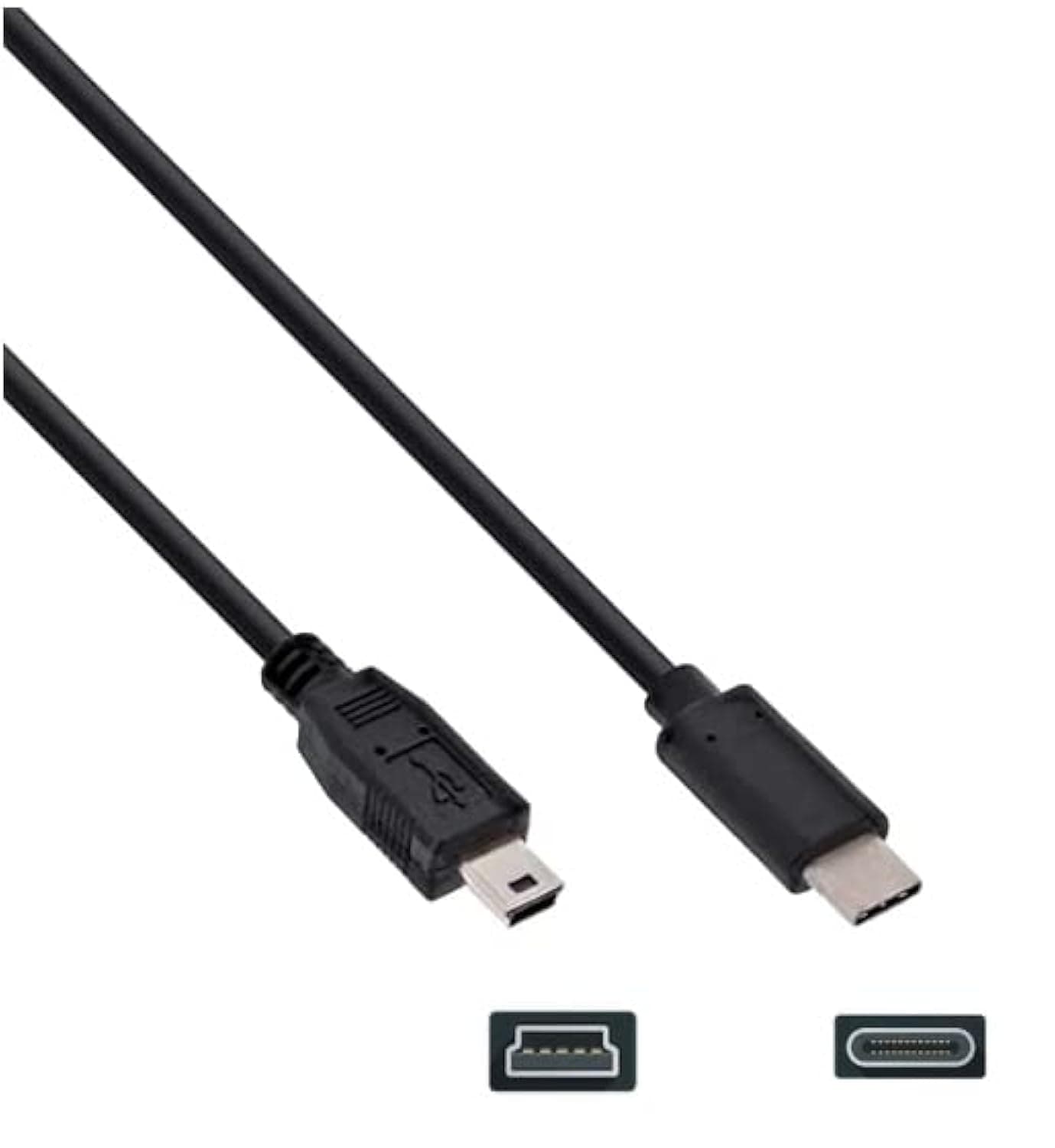 USB C Data Transfer Interface Cable Cord Wire for Canon EOS Rebel T5i T6 T6i T7, Select Powershot, Vixia, for Nikon DSLR D610 D90 (See List of Compatible Models & Read Description Below Before Buying)
