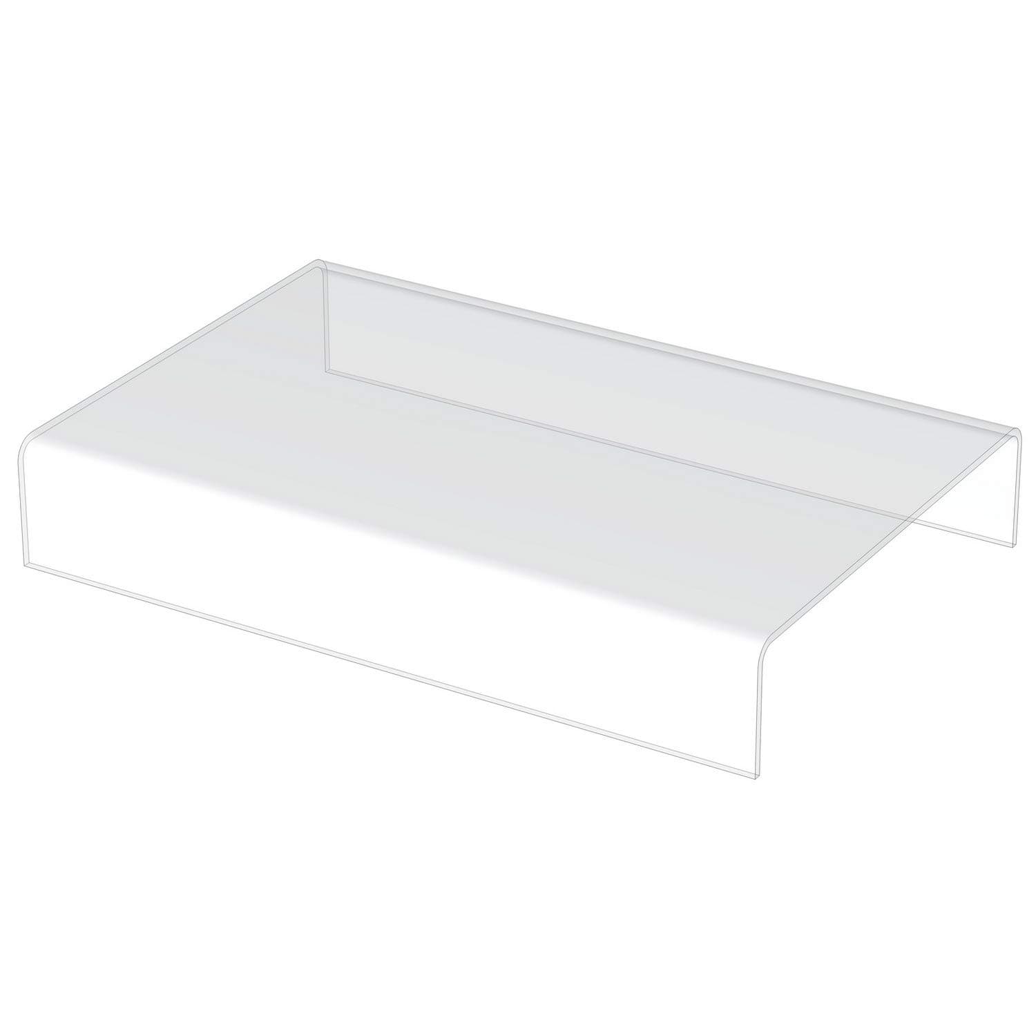 Clear Acrylic Plastic Cabinet Display Stand - Exhibition Riser Plinth Bridge (30cm*20cm*5cm extra strong, Max Load 1.5kg)