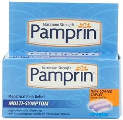 Pamprin Multi-Symptom **PACK OF 2 - 20 CAPLETS BOXES** by Pamprin