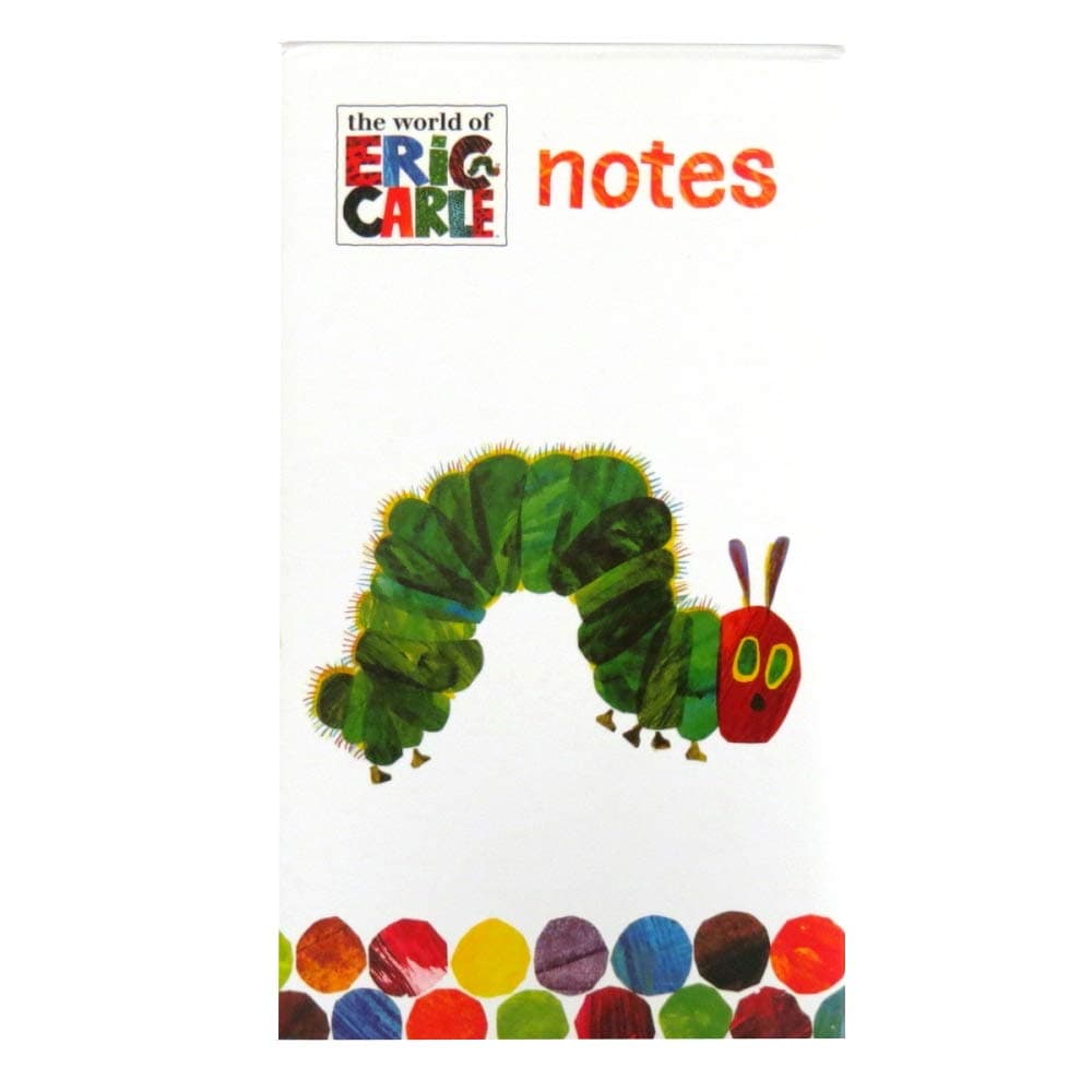 Robert Frederick Tall Memo Block, Assorted, Lined (A5), Caterpillar Design by Eric Carle