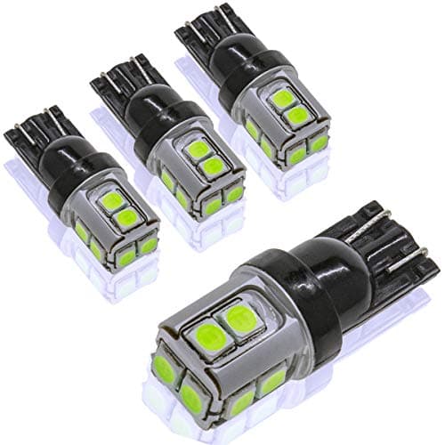 DODOFUN T10 Extra Bright Ice Blue Car Interior Exterior Replacement Bulb 168 175 194 2825 W5W etc. Size Map Dome Door LED Light 12V ~ 24V (Pack of 4)