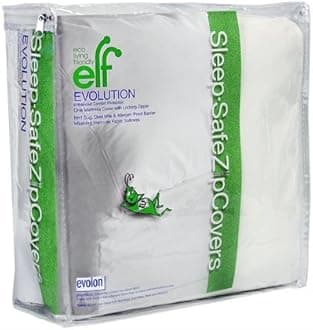 Sleep Safe ZipCover Evolon Bed Bug, Dust Mite, and Allergen Proof Mattress Encasement/Allergy Protector Zippered Cover/Cal King 12 Inches by Eco Living Friendly