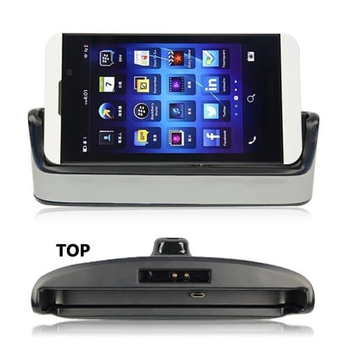Dual Battery Charger Dock Cradle + Micro USB Cable For Blackberry Z10