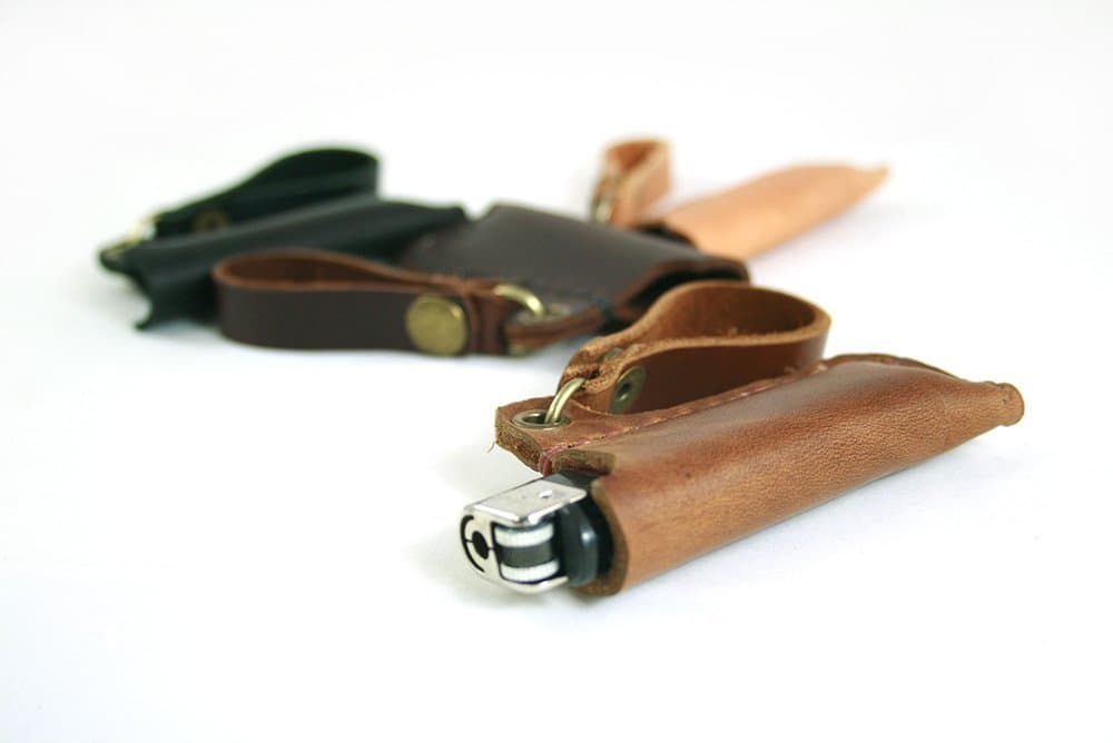 Leather Lighter Case, Bic lighter case, Bic case, Bic lighter cover, Lighter Pouch, Lighter Sleeve, Lighter Case, Lighter Case Keyring