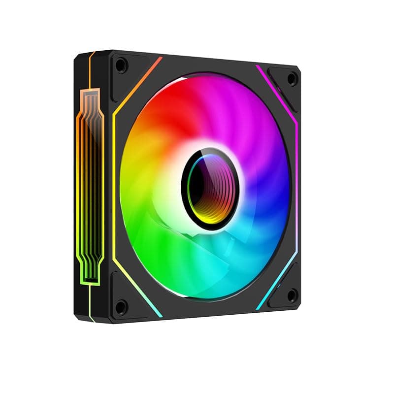 UPSIREN CASE Cooling Fan, Computer Case Fan, 4pin PWM PC Fan, 25mm Thick, 1200/2500RPM Speed, 40/65CFM, Silent CPU Cooling Fan (1, Black, 12CM)