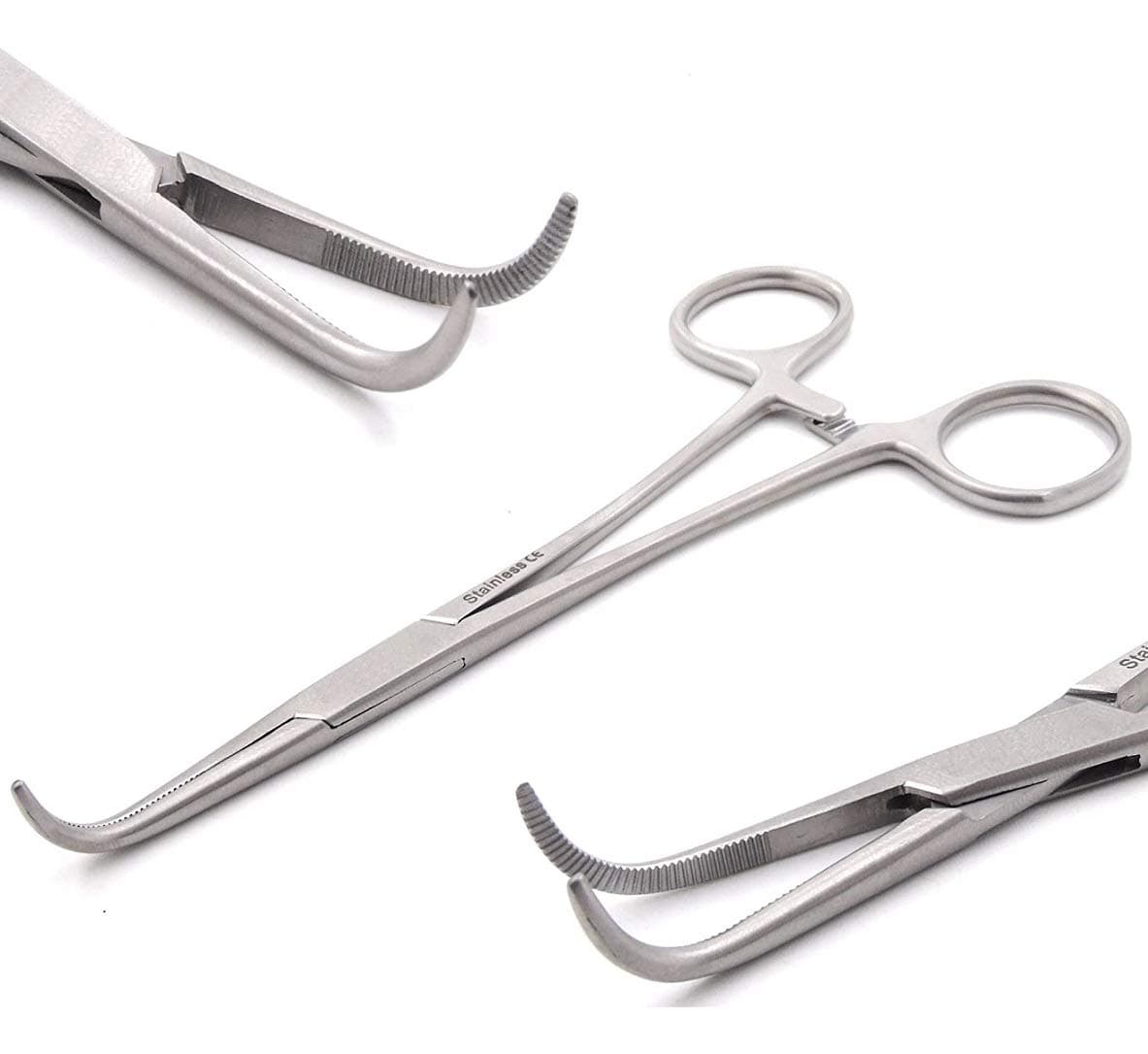 A2Z SCILAB Right Angle MIXTER HEMOSTAT Forceps 6" FINE Point, Stainless Steel