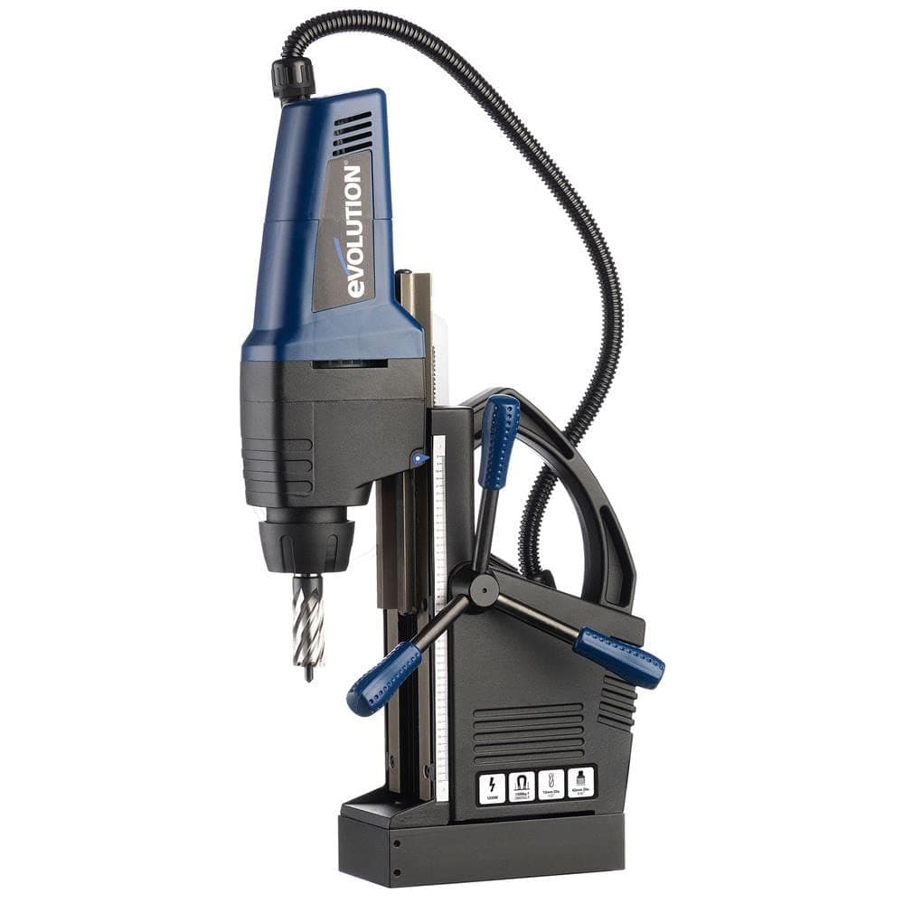 EVOMAG42 Magnetic Drill Industrial Steel Mag Drill | Heavy-duty Fabrication, Strong Magnetic Adhesion, Integrated Coolant System, Includes Carry Case | 42 mm 1200 W Motor (240 V)