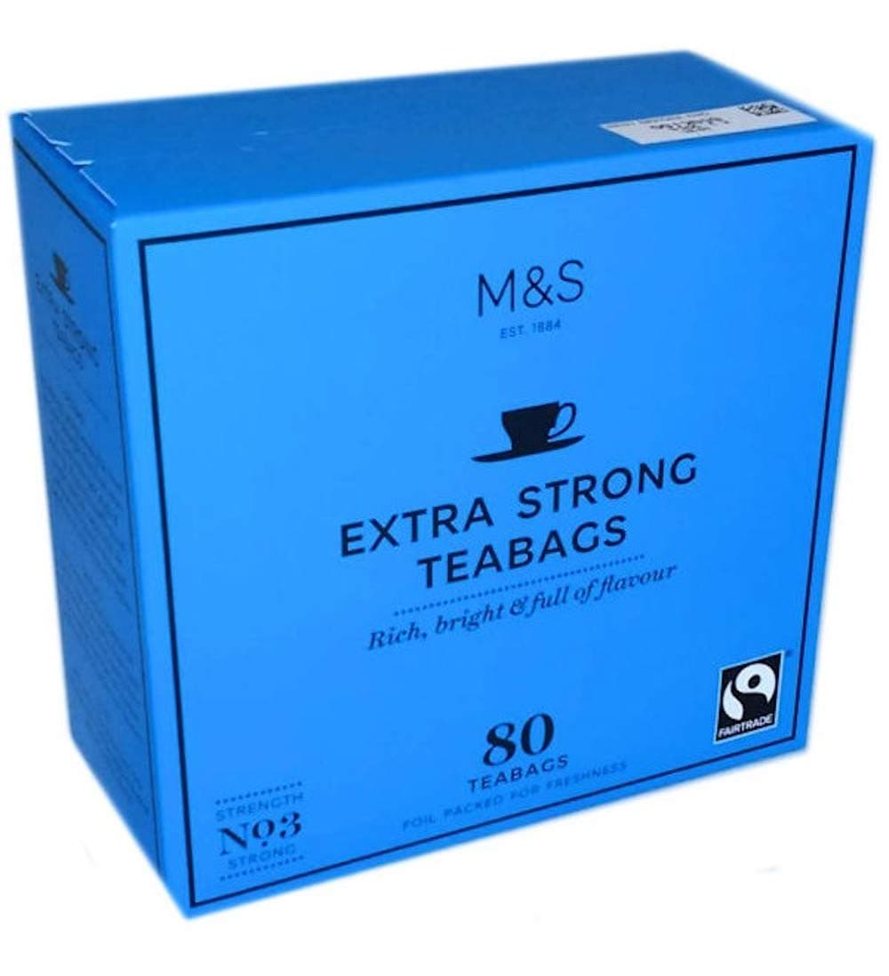 MS tea extra strong (3-in-1 pack) 240 tea bags by Marks and Spencer