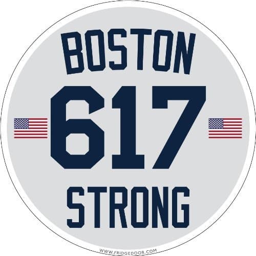 Boston Strong 617 Sox Style Car Magnet