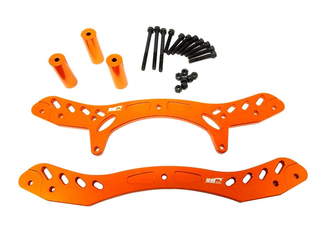 Extended Aluminum Upper Shock Brace Kit (Orange)