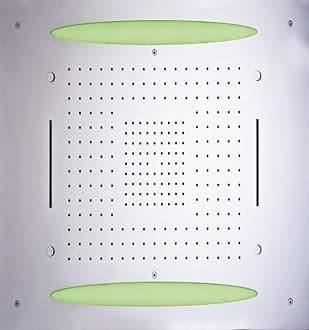 Aquieen 3 inlet rain and mist shower SS304 Ceiling Shower (32" x 24" Rain + Mist + Waterfall + LED)