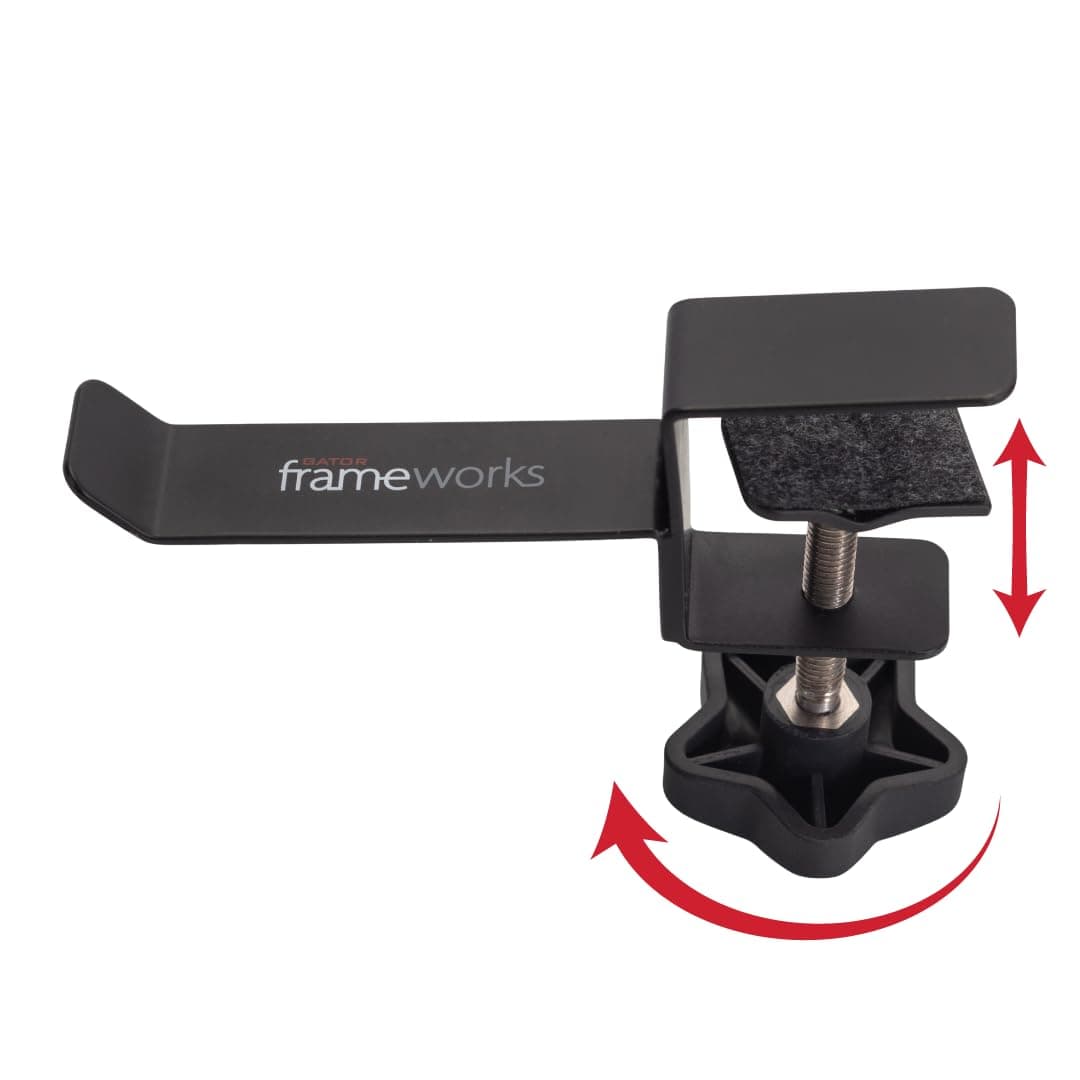 Cases Frameworks Headphone Hanger for Desks (GFW-HP-HANGERDESK), Black