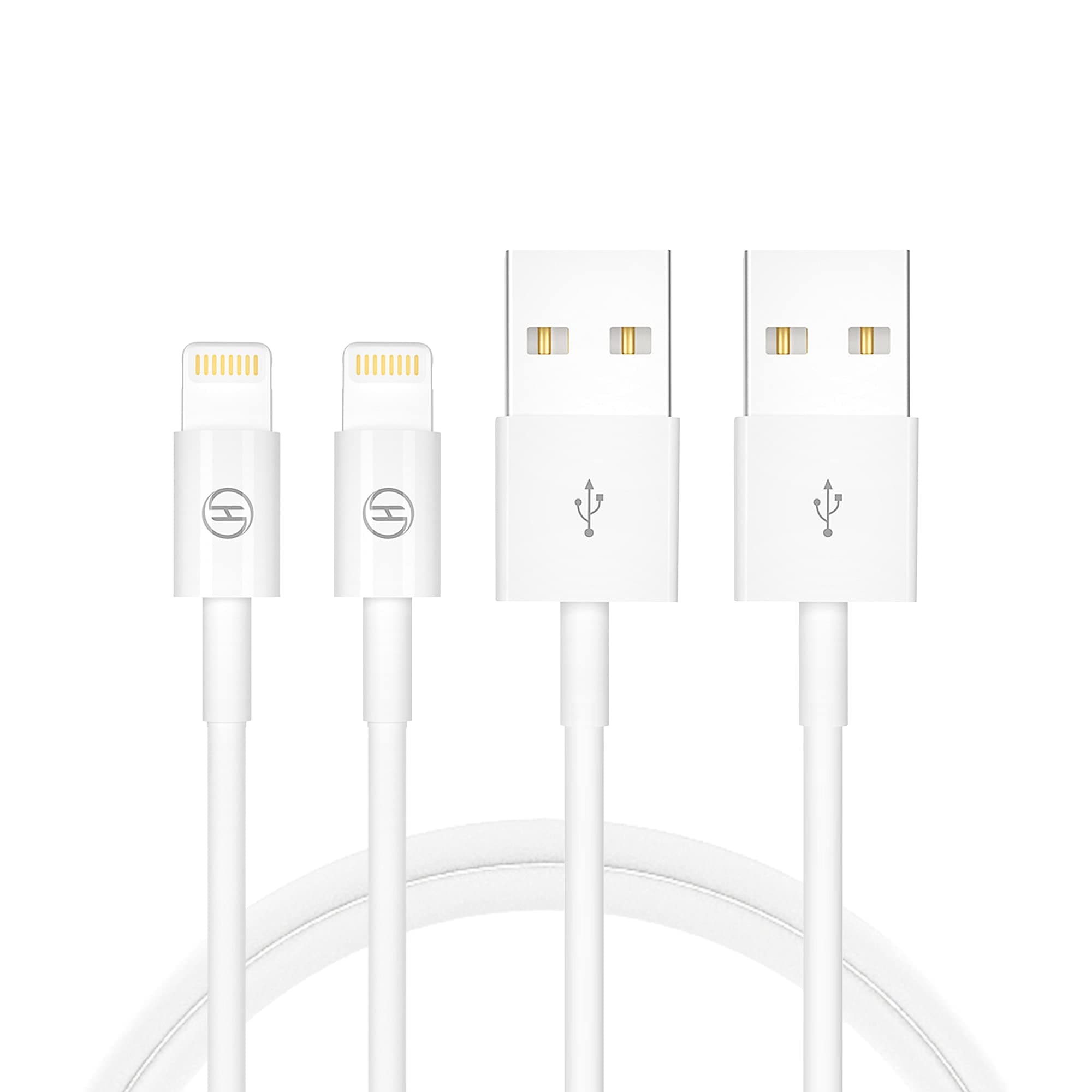 Heardear Lightning to USB Cable[Apple MFi Certified]iPhone/iPad charging/charger Cable/Cord/Line for iPhone X/8/7/SE/6s/6/plus/5s/5c,iPad Pro/Air/Mini,iPod touch,Nano(White 3.33FT) Certified by Apple